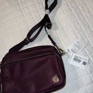 Lululemon Black Crossbody Bag with Metal Hardware